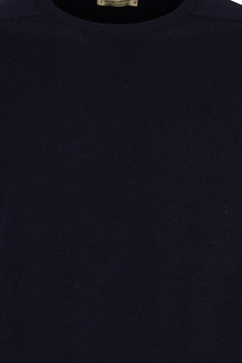 William Lockie pullover donkerblauw ronde hals
