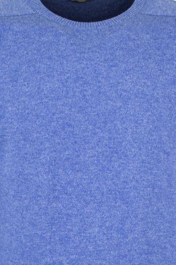 William Lockie trui ronde hals blauw