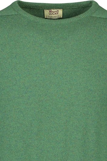 William Lockie trui lamswol groen ronde hals