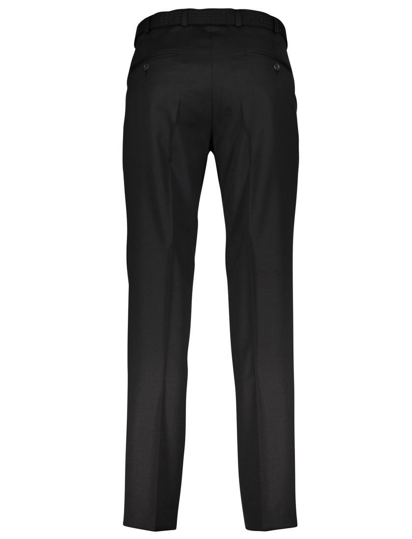 M.E.N.S. broek flatfront zwart Madrid wol