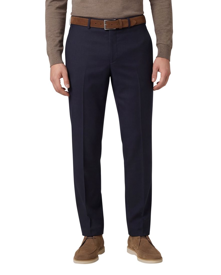 M.E.N.S broek flatfront donkerblauw madrid u