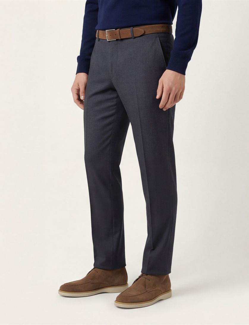 Pantalon m.e.n.s. model Madrid-U wol antraciet