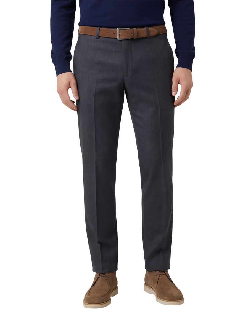 Pantalon m.e.n.s. model Madrid-U wol antraciet