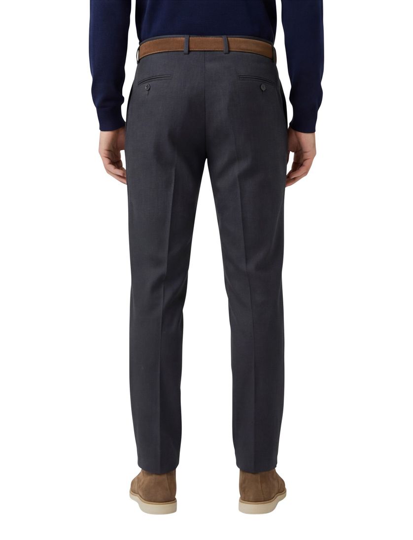 Pantalon m.e.n.s. model Madrid-U wol antraciet