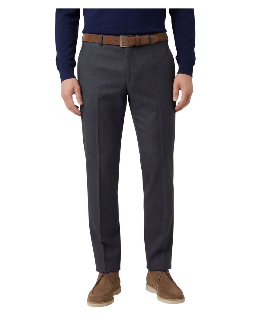 Pantalon m.e.n.s. model Madrid-U wol antraciet