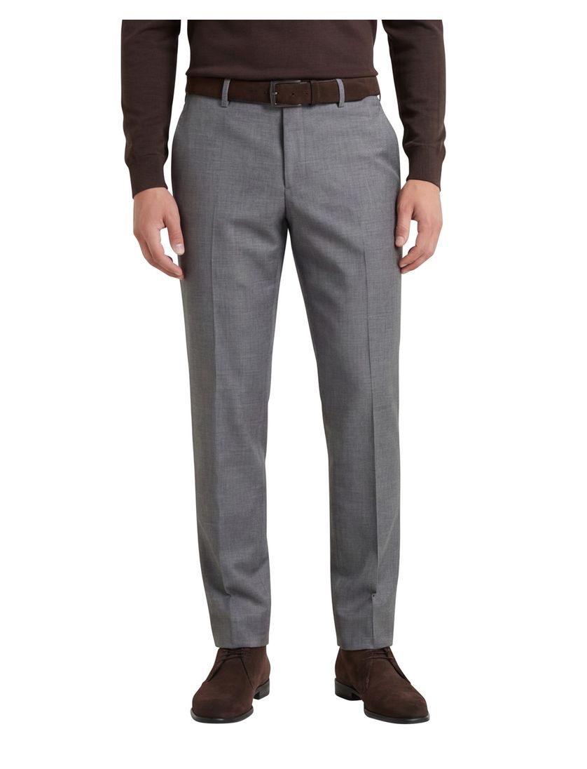 M.E.N.S. pantalon Madrid U wol lichtgrijs