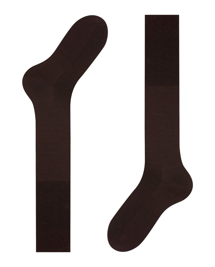 Falke Airport kniekousen bruin