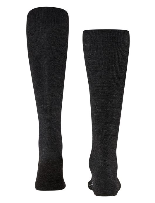 Falke Airport kniekousen antraciet