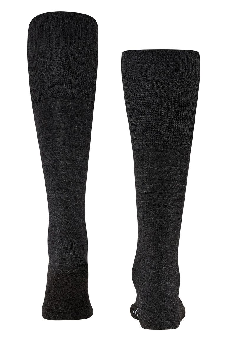 Falke Airport kniekousen antraciet