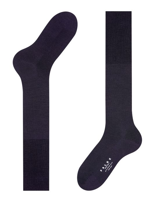 Falke Airport kniekousen donkerblauw