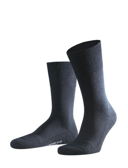 Sokken heren donkerblauw Falke Airport Plus
