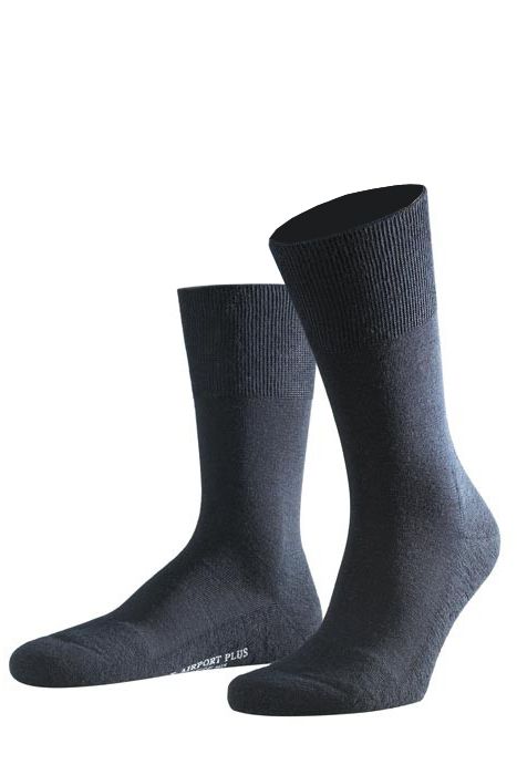 Sokken heren donkerblauw Falke Airport Plus