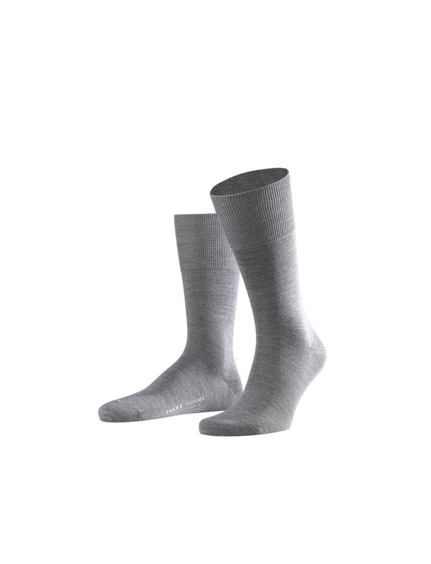 Herensokken grijs melange Falke Airport