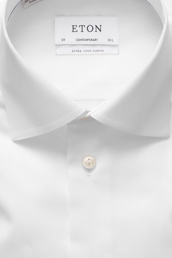 Eton overhemd normal fit wit mouwlengte 7