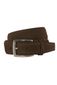 Lindenmann riem suede dark brown