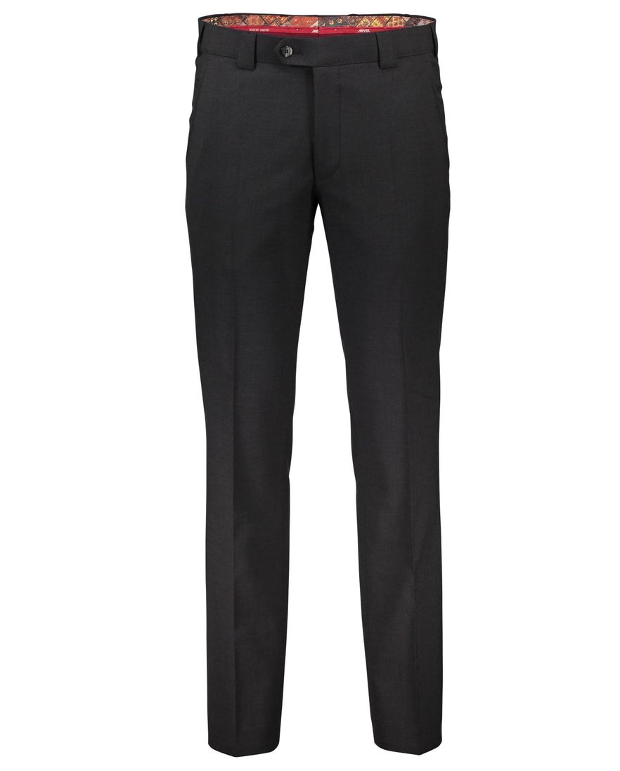 Meyer broek Roma wol stretch antraciet