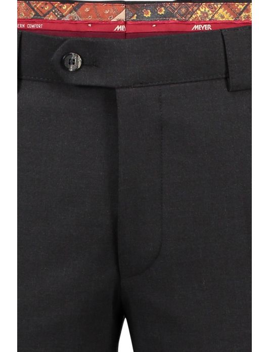 Meyer broek Roma wol stretch antraciet