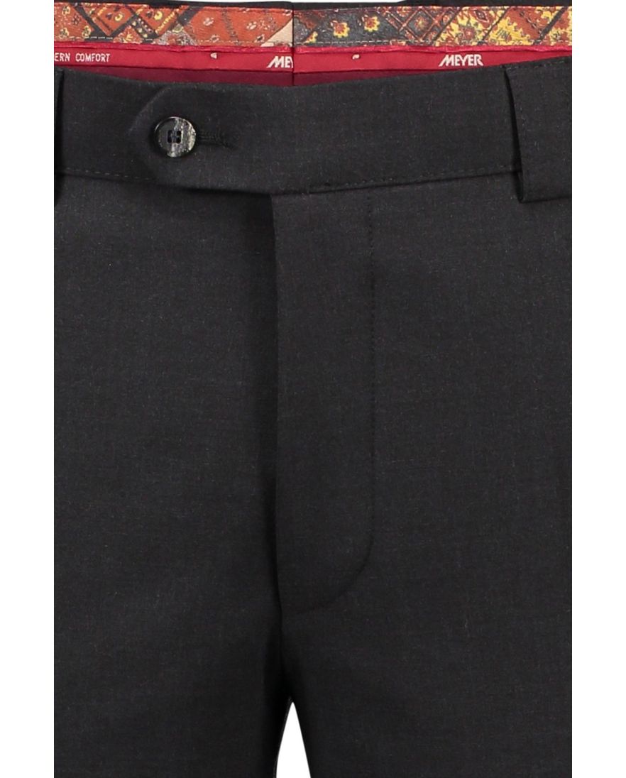 Meyer broek Roma wol stretch antraciet
