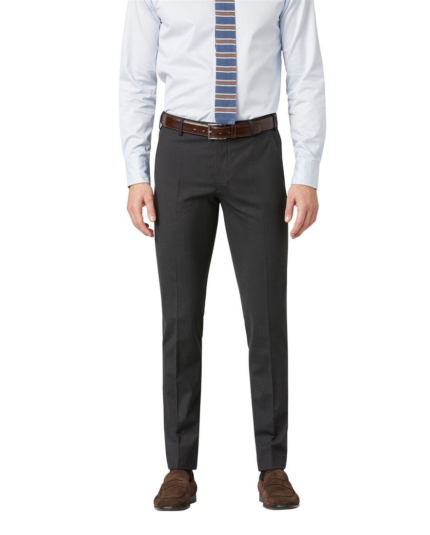 Meyer broek Roma wol stretch antraciet