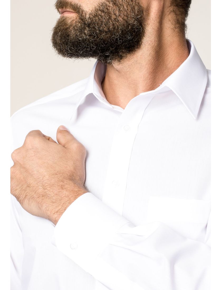 Wit overhemd Eterna strijkvrij Comfort Fit