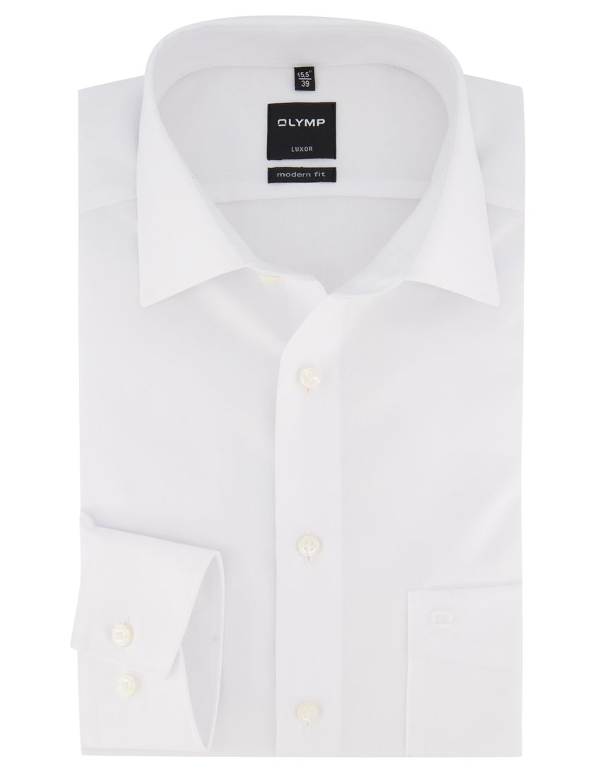Overhemd Olymp wit kreukvrij modern fit