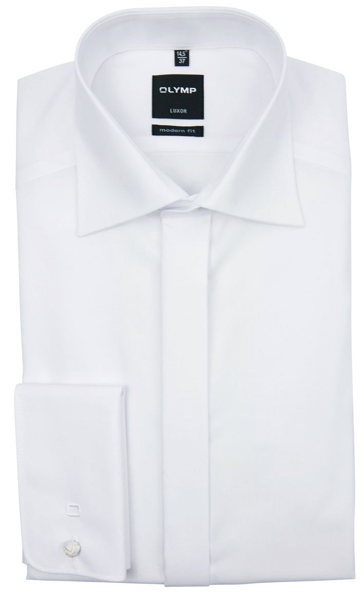 Smokingoverhemd Olymp modern fit dubbele manchet