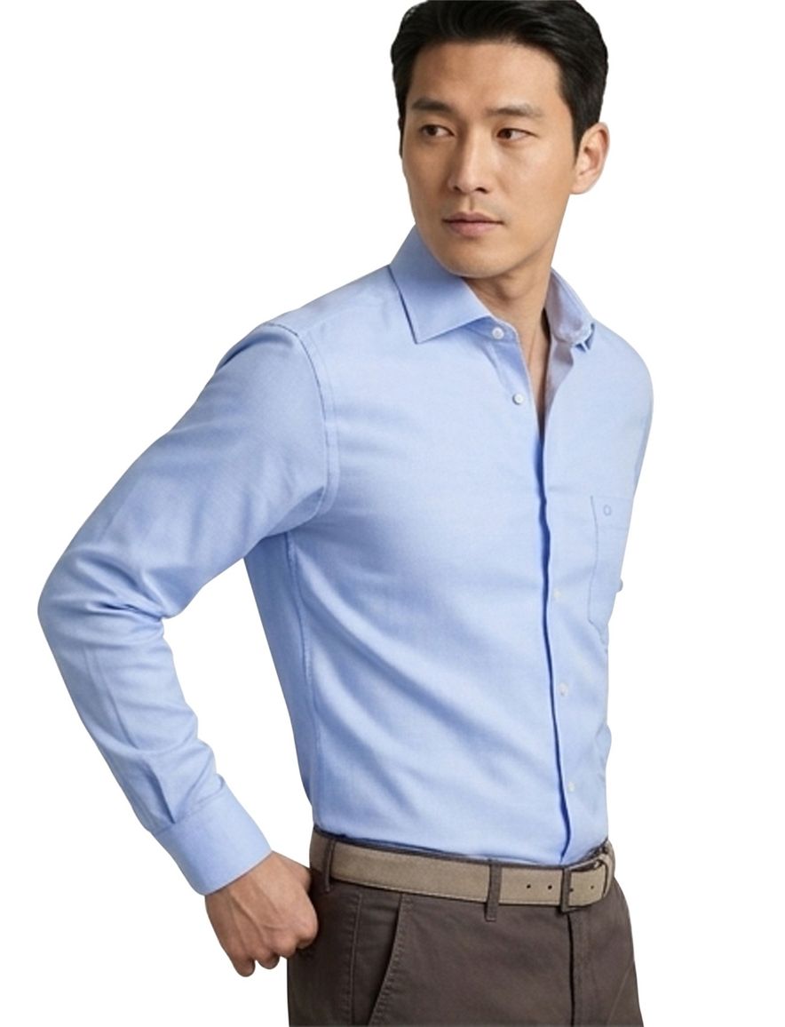 Overhemd Olymp lichtblauw uni oxford look modern fit