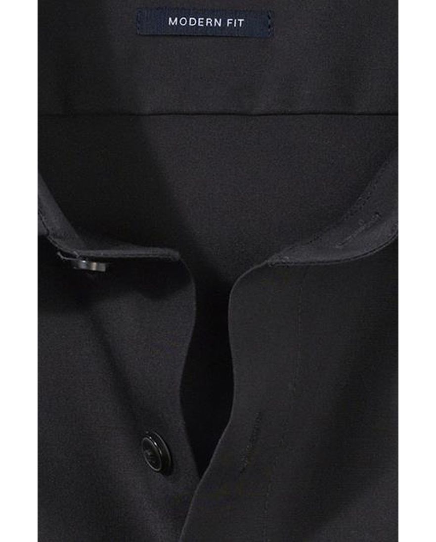 Olymp zwart overhemd strijkvrij Modern Fit