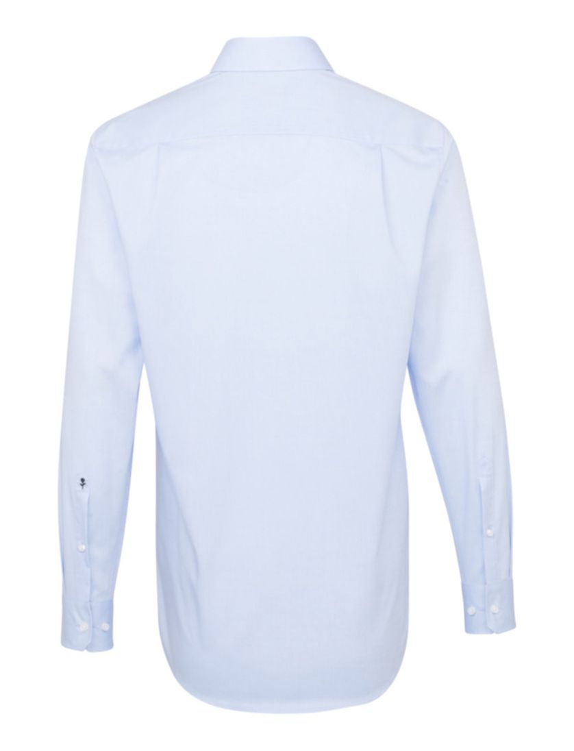 Overhemd Seidensticker blauw strijkvrij Regular
