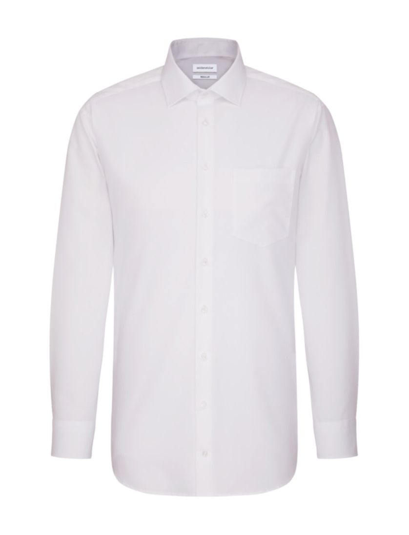 Overhemd Seidensticker wit anti kreuk Modern