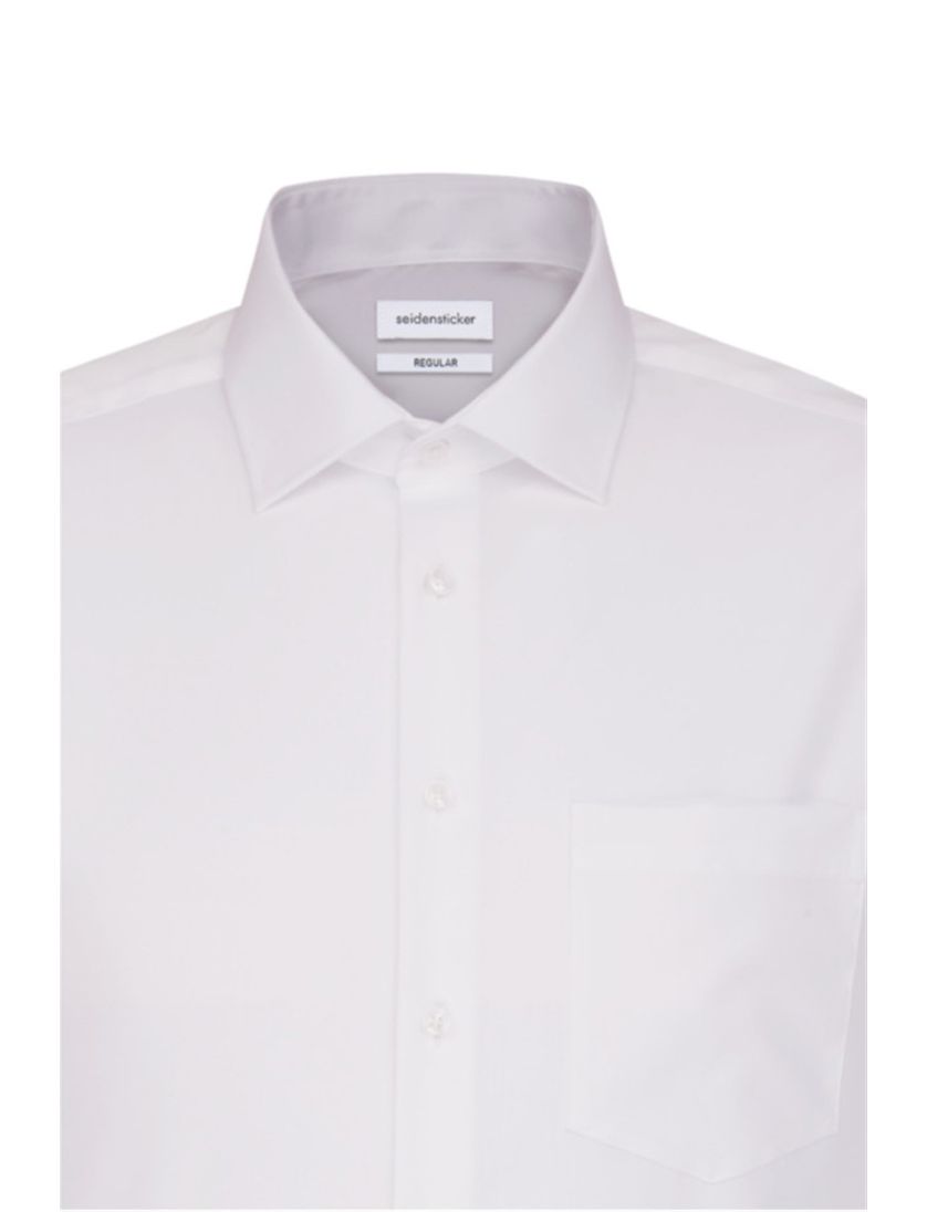 Overhemd Seidensticker wit anti kreuk Modern