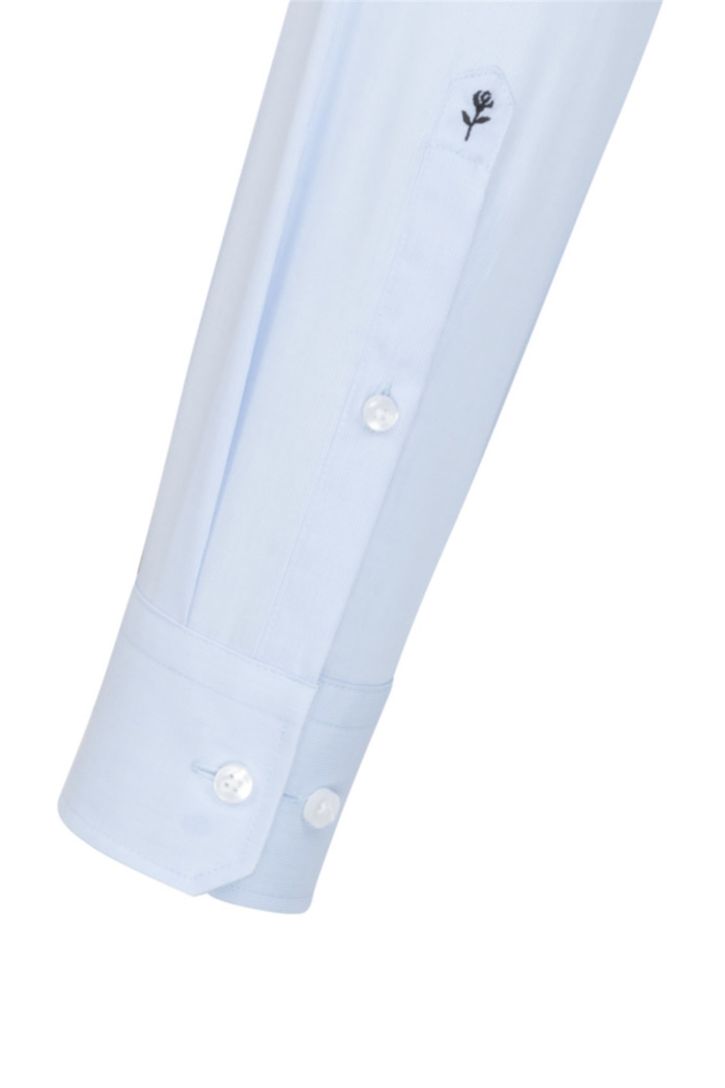 Overhemd Seidensticker lichtblauw strijkvrij Modern