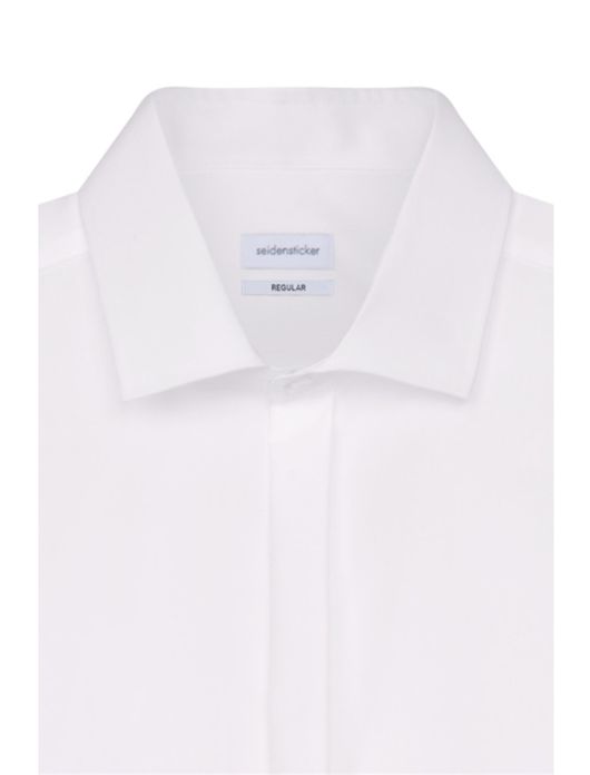 Seidensticker smoking overhemd wit dubbel manchet