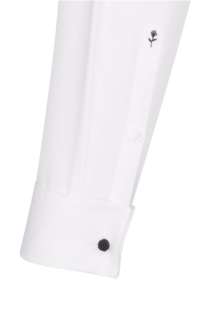 Seidensticker smoking overhemd Regular wit effen