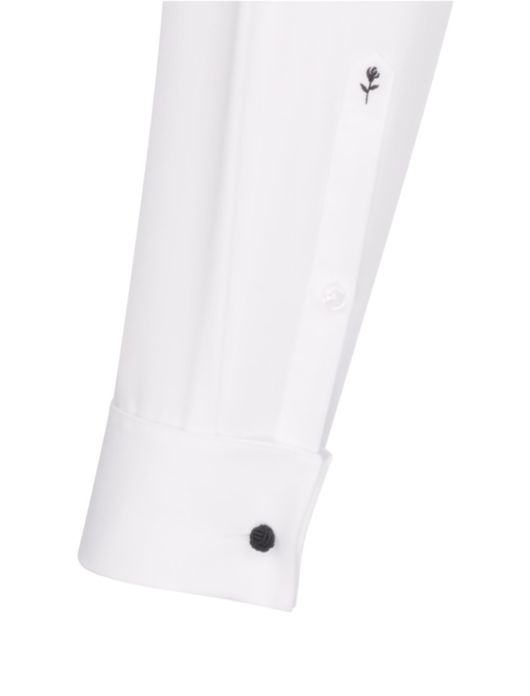 Seidensticker smoking overhemd wit dubbel manchet