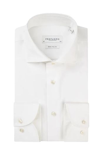 Profuomo Profuomo overhemd slim fit spierwit effen katoen