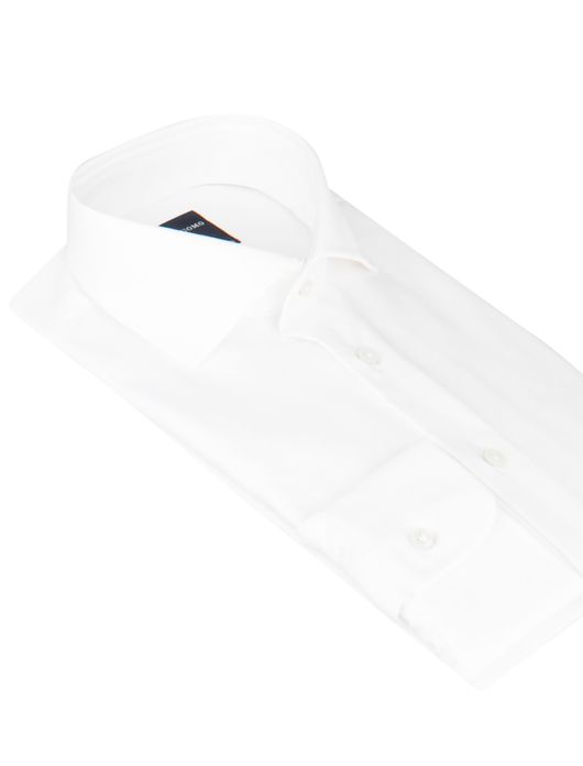 Overhemd Profuomo slim fit wit strijkvrij