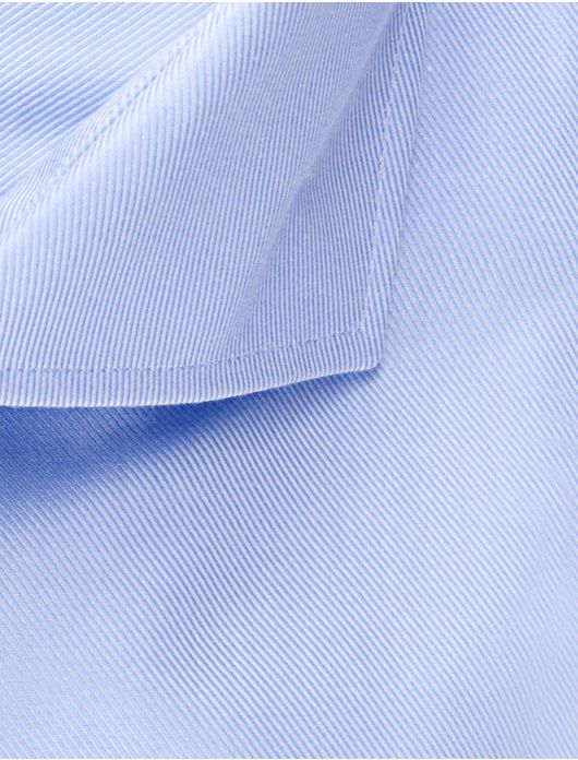 Profuomo overhemd blauw sllim fit diagonaal structuur