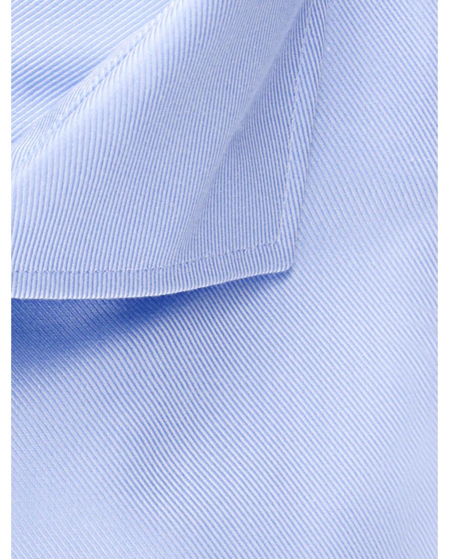 Profuomo overhemd blauw sllim fit diagonaal structuur