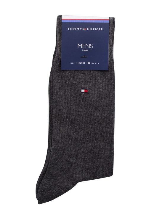 Tommy Hilfiger sokken 2-pack antraciet