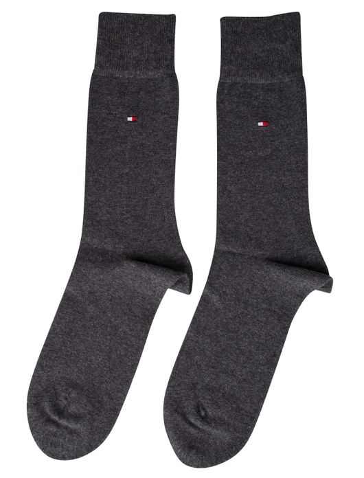 Tommy Hilfiger sokken 2-pack antraciet
