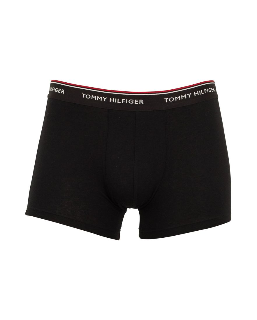 Tommy Hilfiger boxershort 3-pack koolzwart katoen