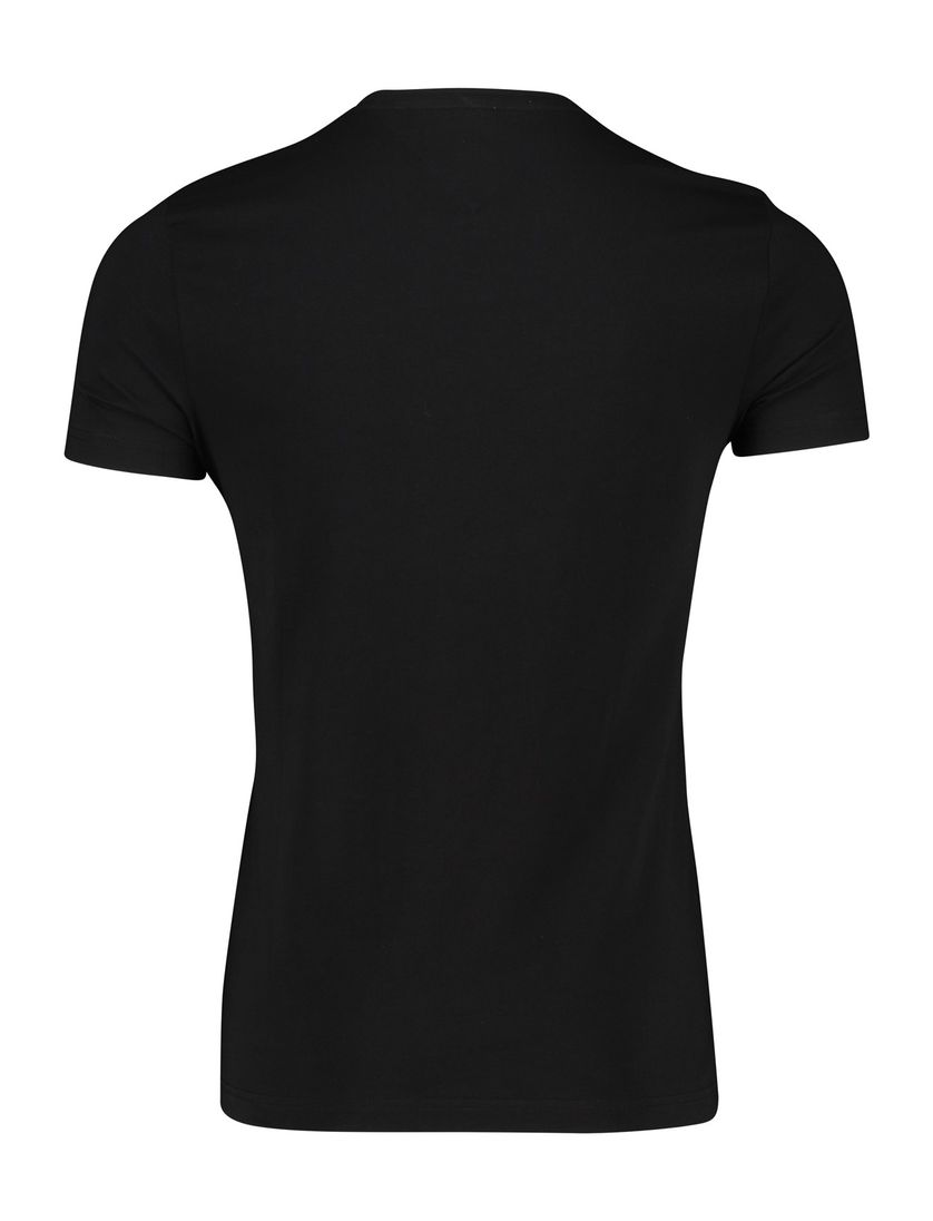 Tommy Hilfiger t-shirt extra slim fit zwart effen ronde hals