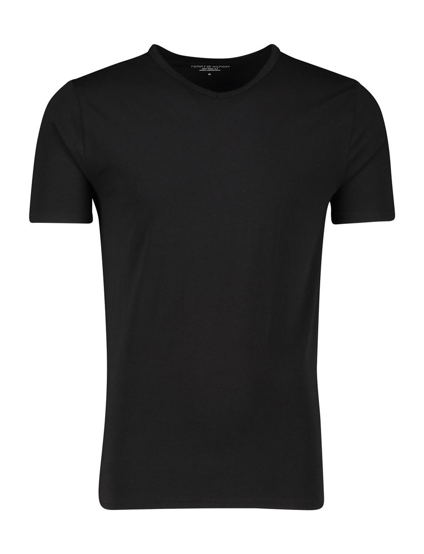 3-pack Tommy Hilfiger t-shirt zwart korte mouw ronde hals katoen