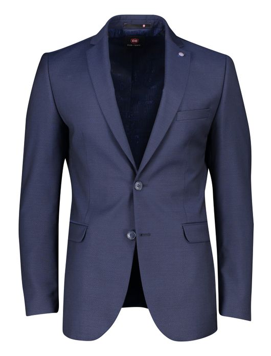 Club of Gents colbert mix & match blauw effen wol slim fit