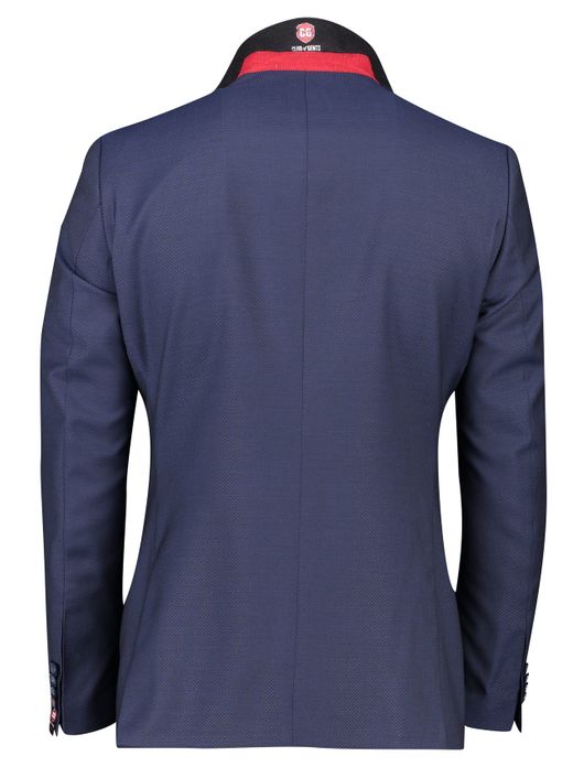 Club of Gents colbert mix & match blauw effen wol slim fit