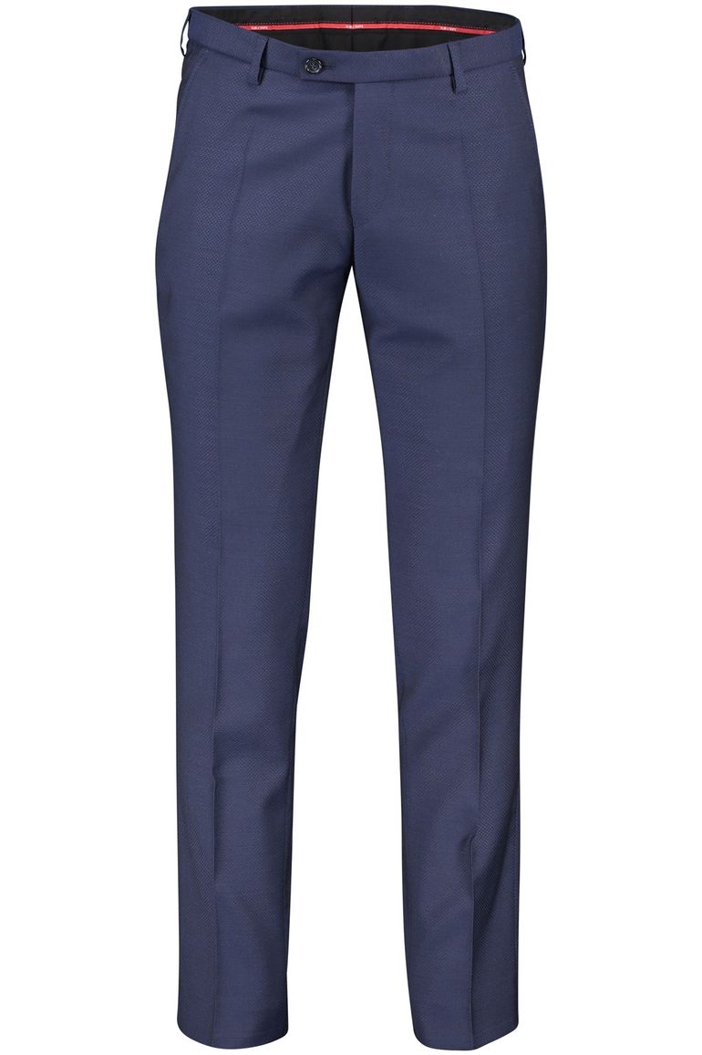 Club of Gents pantalon mix en match blauw effen slim fit