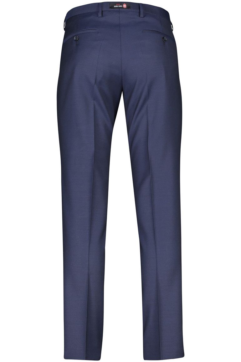 Club of Gents pantalon mix en match blauw effen slim fit