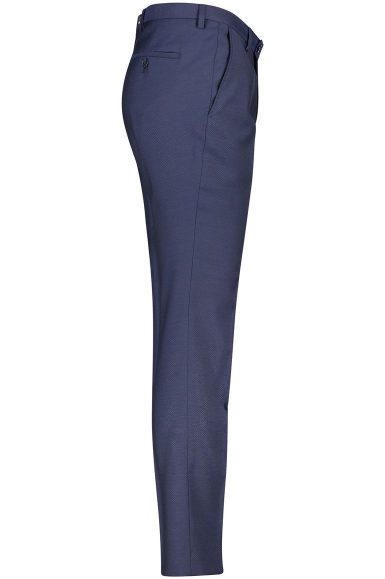 Club of Gents pantalon mix en match blauw effen slim fit