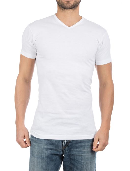 t-shirt Alan Red effen katoen wit